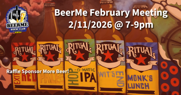 Meeting Image for BeerMe Brew Club at Ritual Brewing on Feb 11, 2026 from 7-9 pm