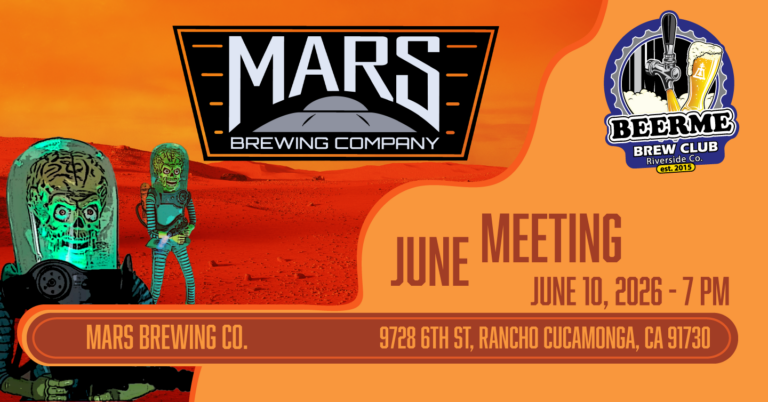 BeerMe Brew Club at Mars Brewing on 6-10-2026